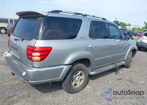 2002 Toyota Sequoia Sr5 V8 z USA, uszkodzony, nr VIN 5TDZT34A92S070079